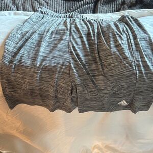 Adidas men’s  Heathered Gray Athletic Shorts